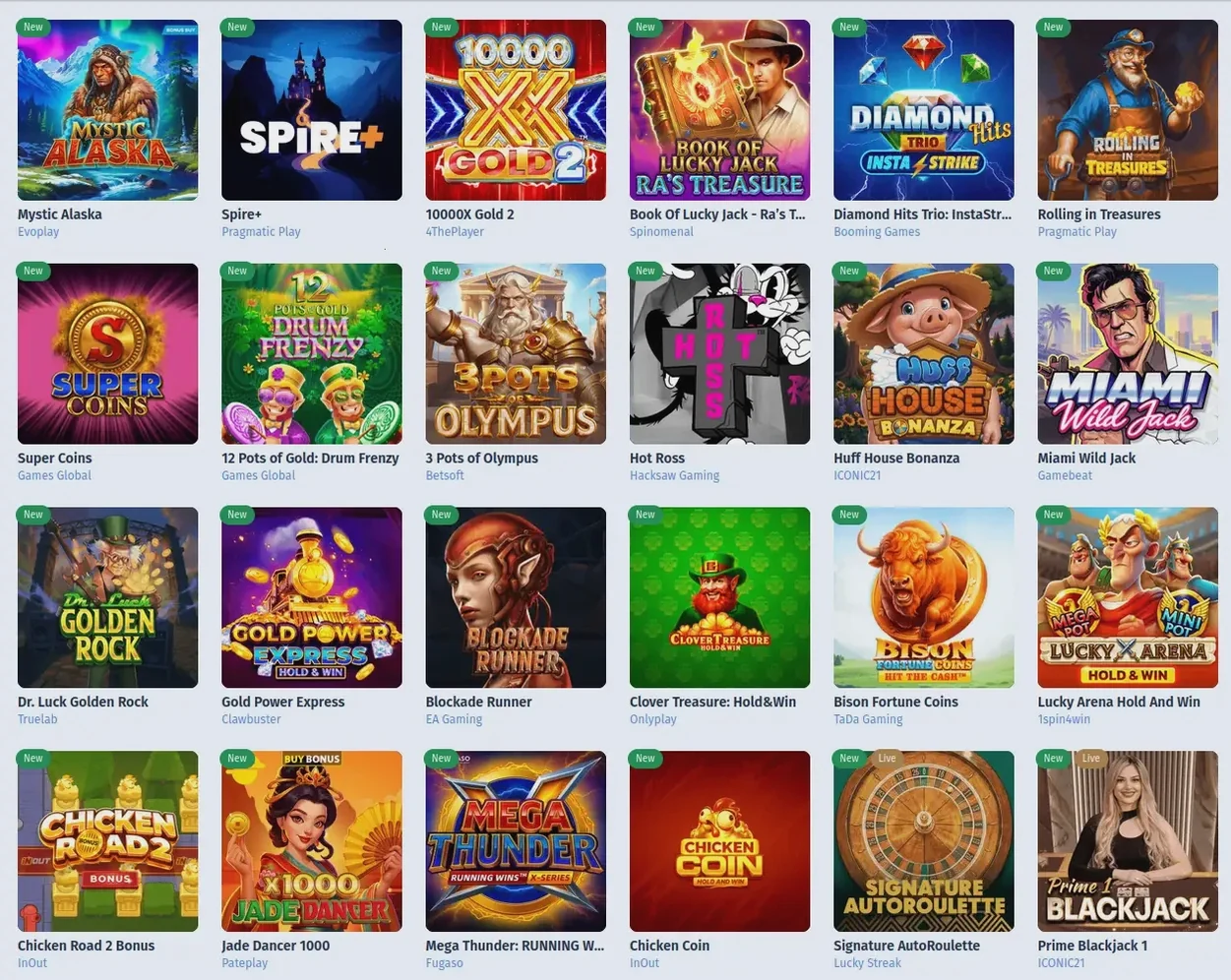 Fairspin Mobile App Casino Spiele